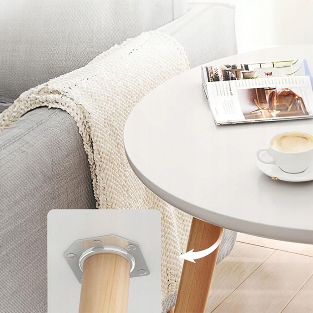 Fehér Kerek asztal 60x52 cm – Modern és Kompakt Design Beltéri Használatra