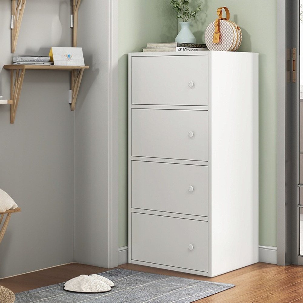 Fehér skandináv stílusú komód – 102x40x30 cm, minimalista fa design