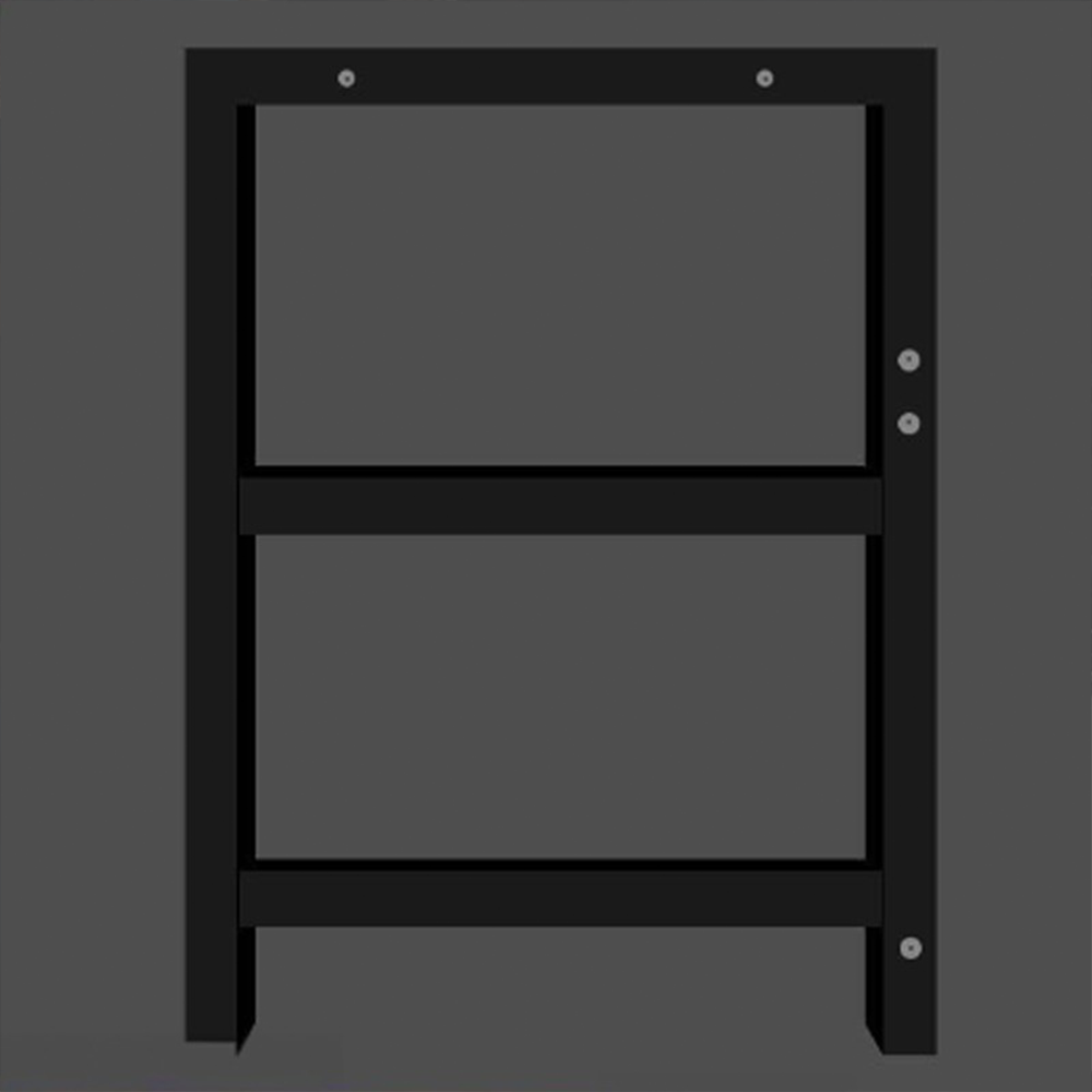 Gaming íróasztal 120 cm fekete – loft stílus, MDF asztallap és fémváz, ergonomikus kialakítás