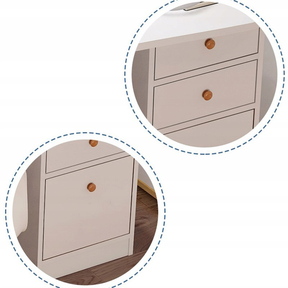 Modern fehér íróasztal fiókokkal és polcokkal – 100x50x73 cm – ideális otthonra vagy irodába