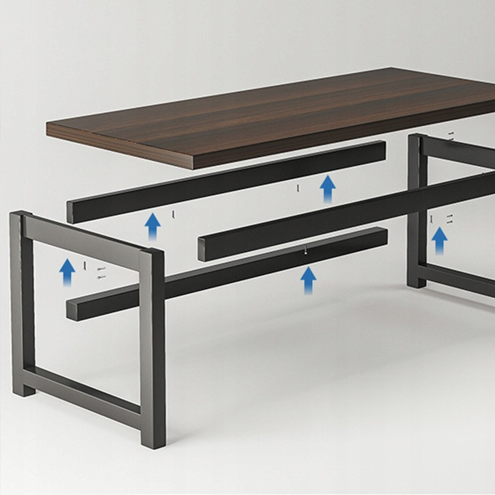 Modern íróasztal, 120x60x74 cm, fém váz és MDF asztallap – Ideális irodai munkához vagy gamereknek