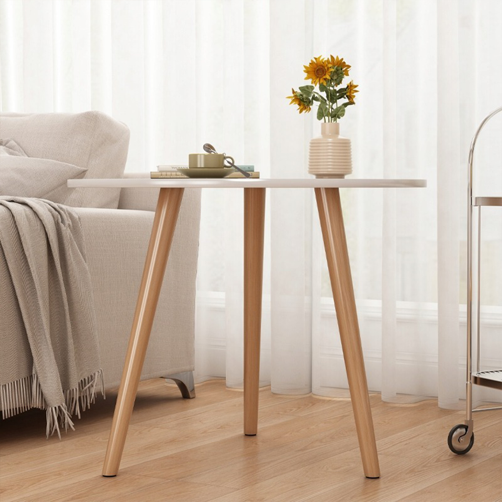 Kerek dohányzóasztal 60x52 cm – skandináv stílus, elegancia és kompakt kialakítás