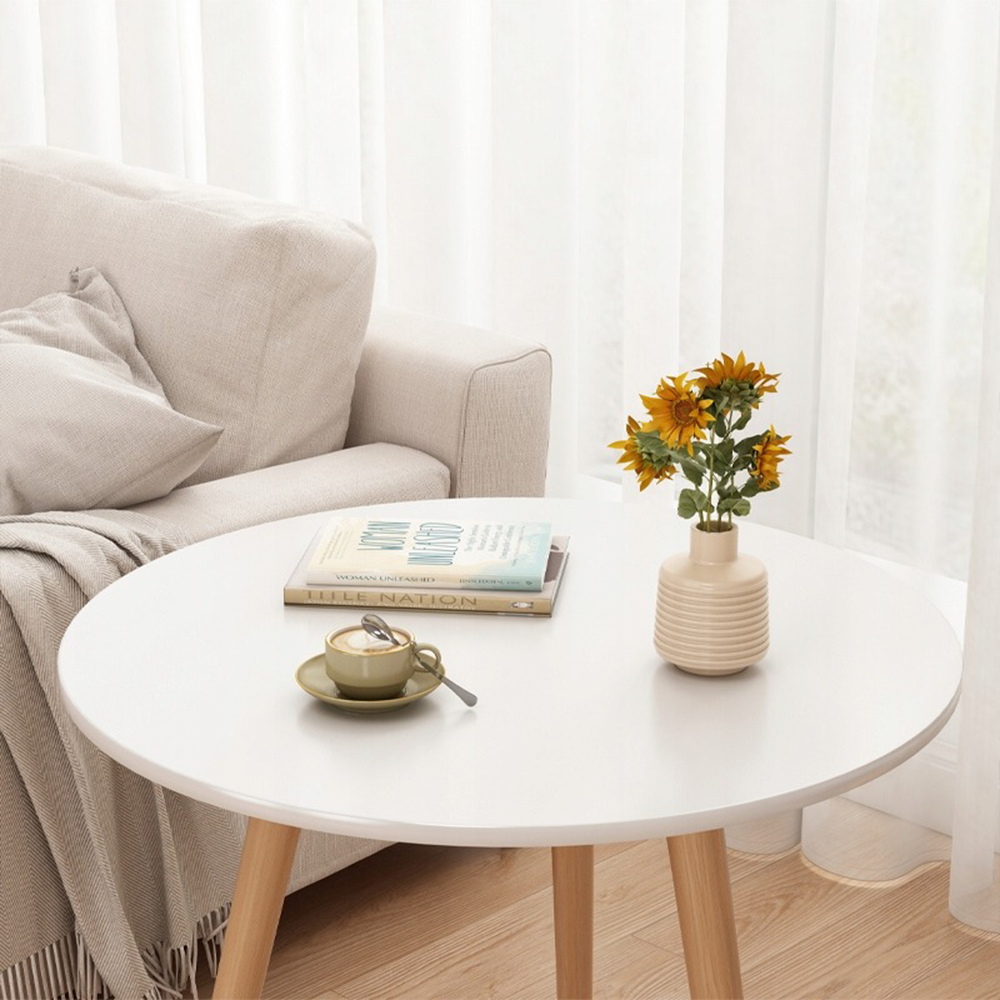 Kerek dohányzóasztal 60x52 cm – skandináv stílus, elegancia és kompakt kialakítás
