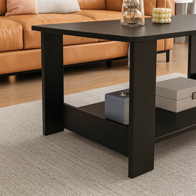 Ipari stílusú irodai loft könyvespolc – fa – 2 polcos – rusztikus barna konzolasztal.