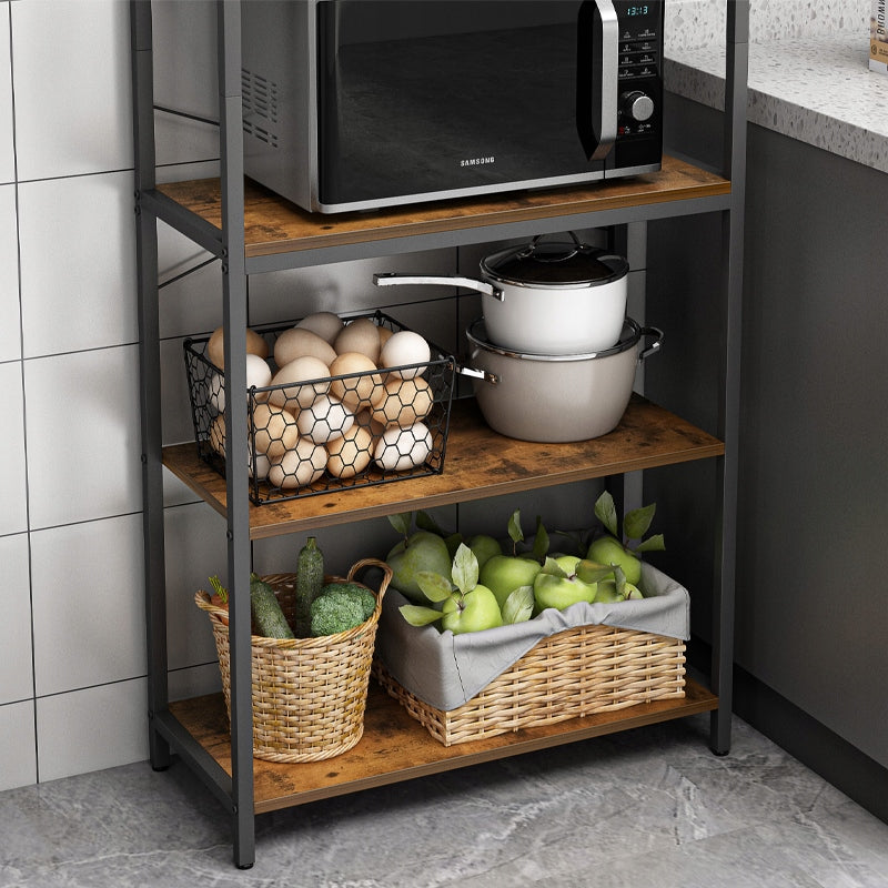 Ipari stílusú könyvespolc – 66x30x186 cm, MDF és fém, stabil és elegáns loft dizájn