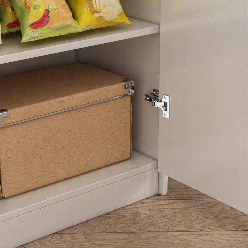 Irodai loft 2 ajtós könyvespolc polcokkal tágas szabadon álló fehér 108 cm
