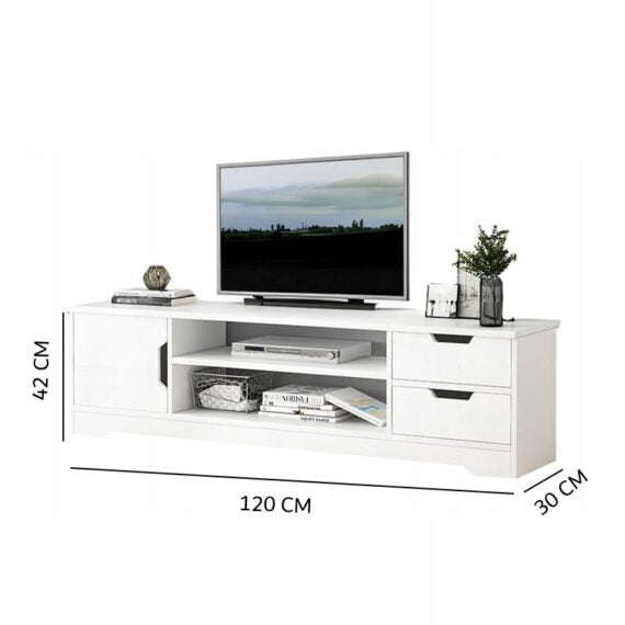 Fehér TV-állvány 120 CM