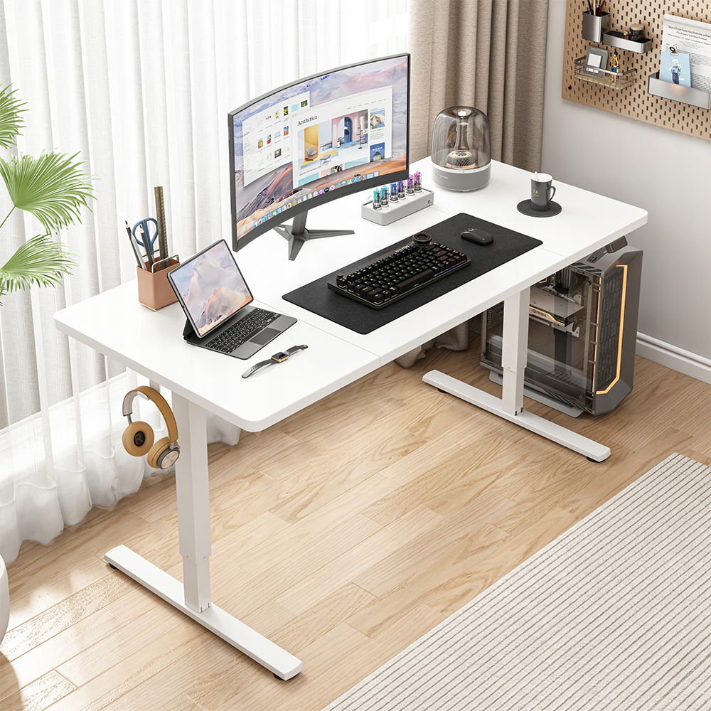 Elektromosan állítható magasságú íróasztal – 120x60x72 cm, ergonomikus munkához és gaminghez