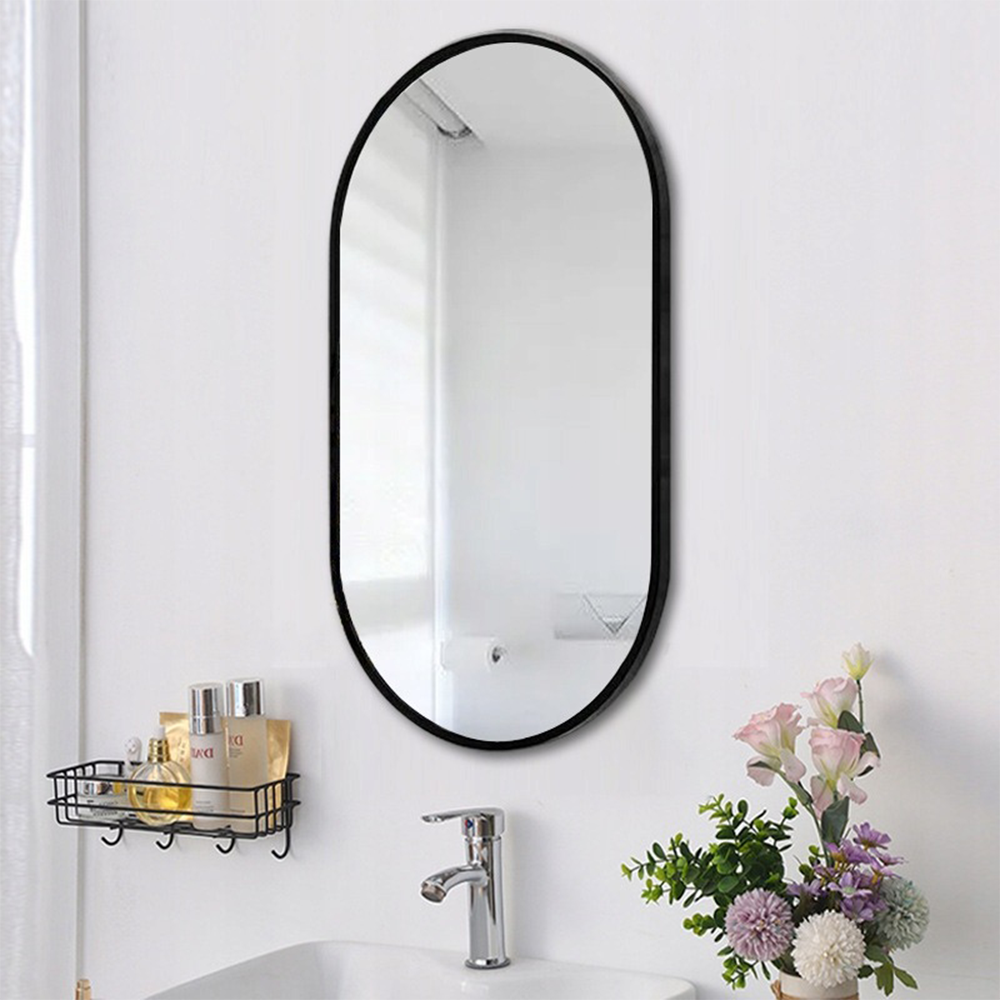 Dekoratív tükör 100x50 cm – modern design, egyszerű felszerelés, ideális fürdőszobába, előszobába vagy hálószobába