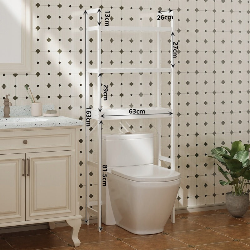 WC feletti polc - Magas fürdőszobai polc - 3 szintes fürdőszobai polc