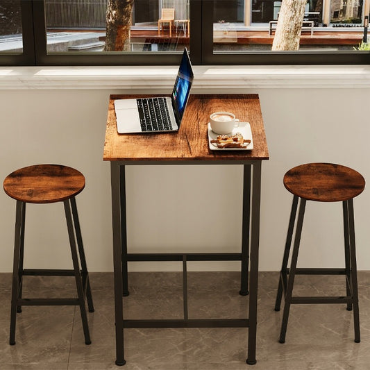 Négyszögletes konyhai bárpult a konyhába, nappaliba, kávézóba, vintage loftba, 90 cm