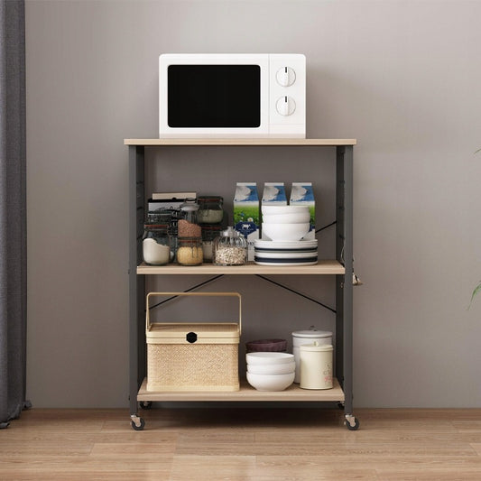 Kerekes mobil szekrény / reggelizőasztal / konyhai kerekes szekrény 60 cm