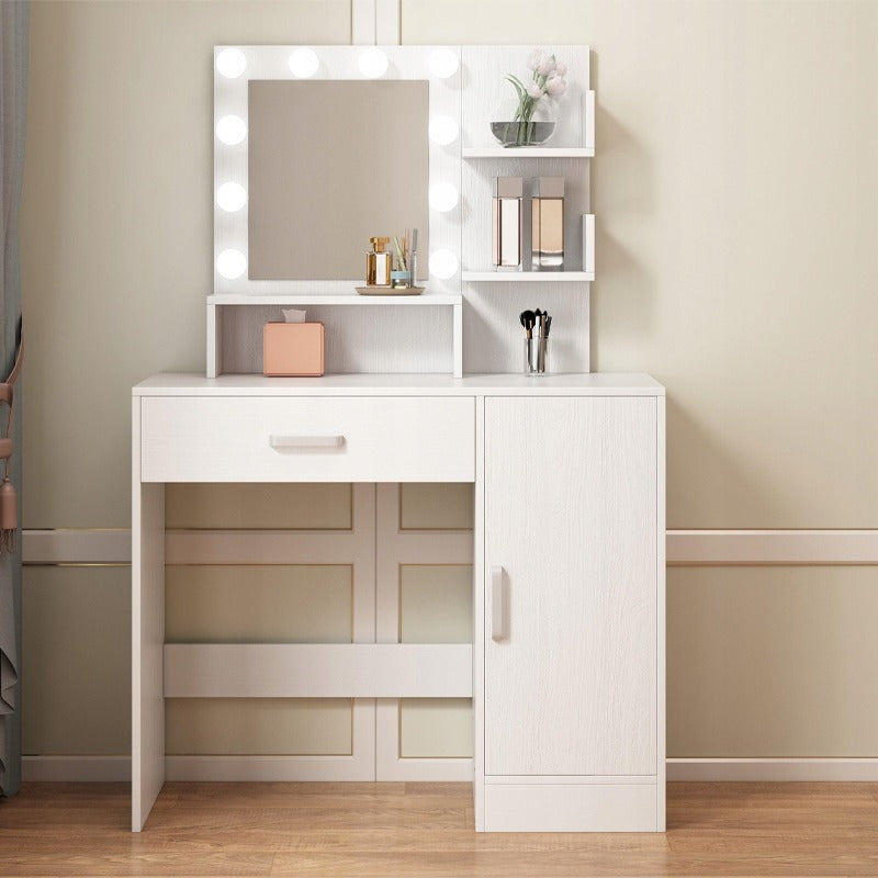 Sminkasztal LED tükörrel, modern, glamour loft stílusban