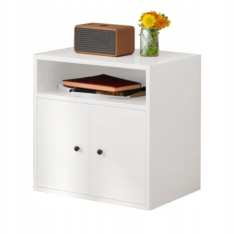 Fehér skandináv stílusú állópolc 56 cm