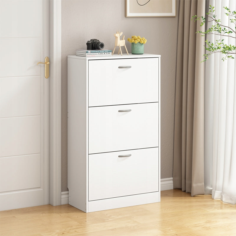 Cipőtartó szekrény előszobai komód loft stílusban 3 ajtós modern 110 cm