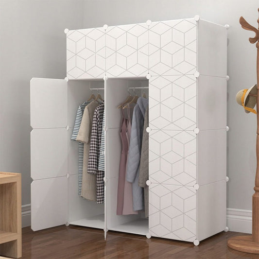 Moduláris műanyag szekrény – ruhák, cipők, játékok rendszerezésére 110x147x47 cm-es