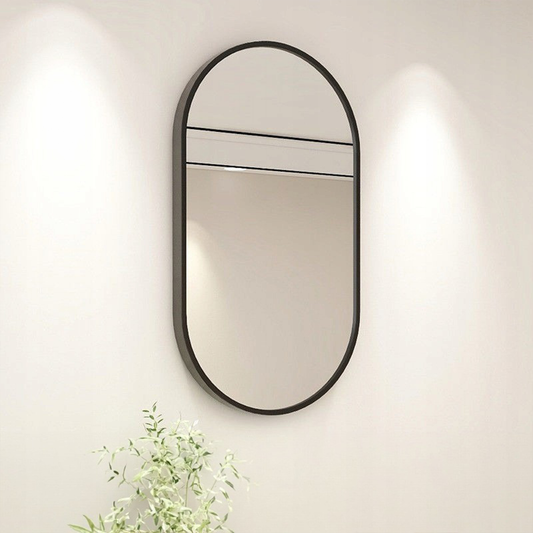 Dekoratív tükör 100x50 cm – modern design, egyszerű felszerelés, ideális fürdőszobába, előszobába vagy hálószobába