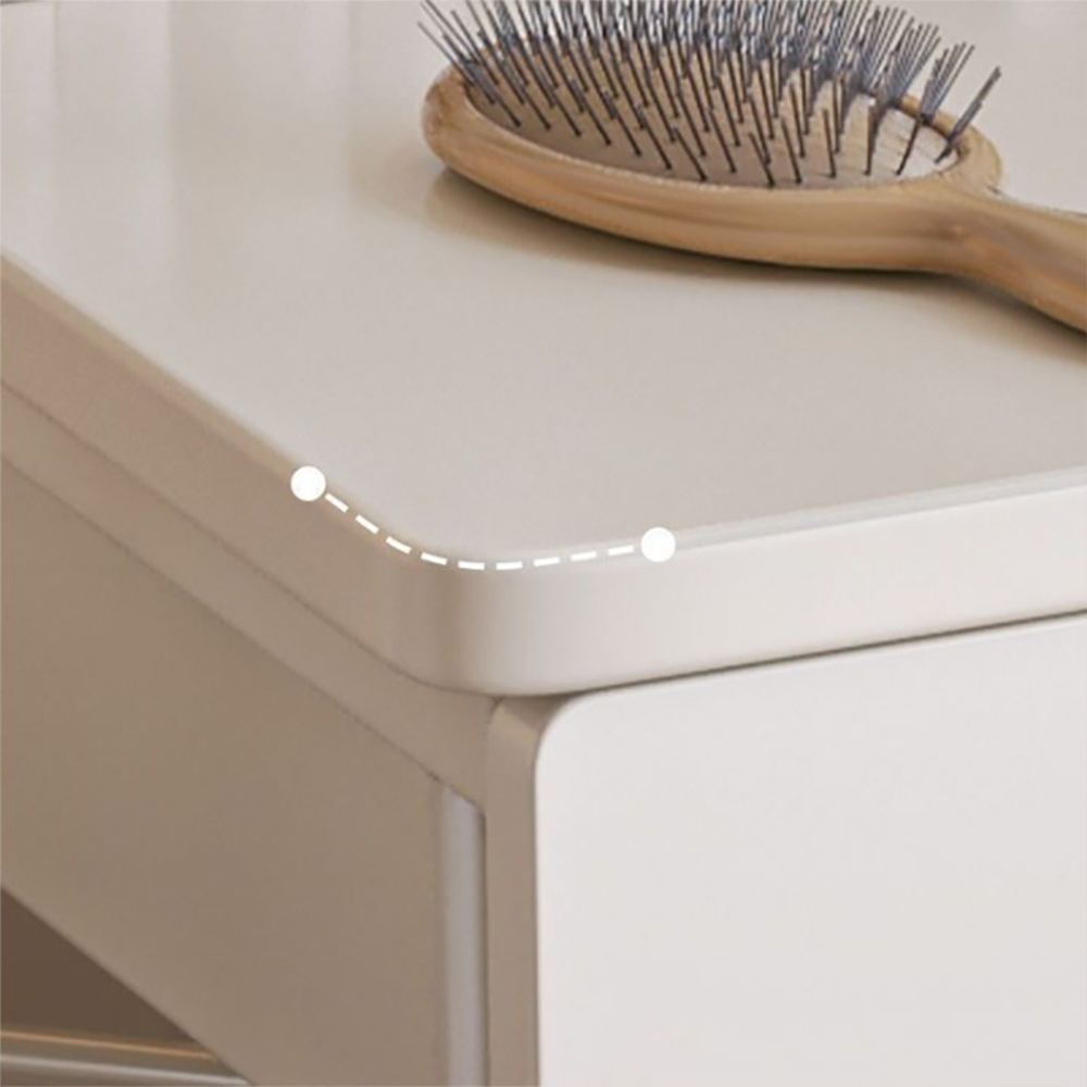 Fehér fésülködőasztal tükörrel 80x40x125,5 cm – Elegancia és funkcionalitás a hálószobában