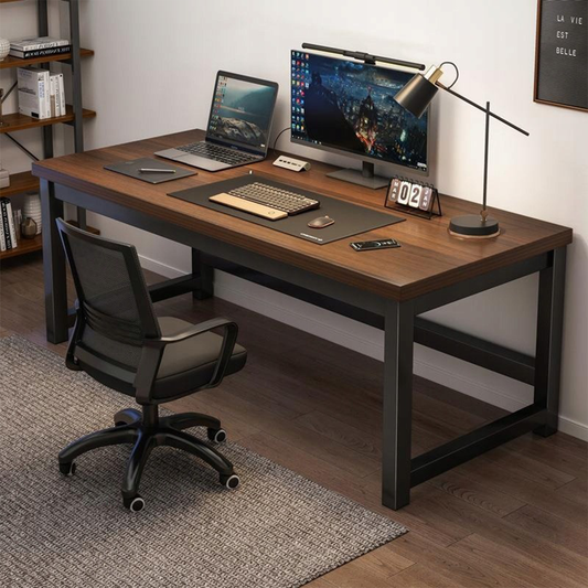 Modern íróasztal, 120x60x74 cm, fém váz és MDF asztallap – Ideális irodai munkához vagy gamereknek