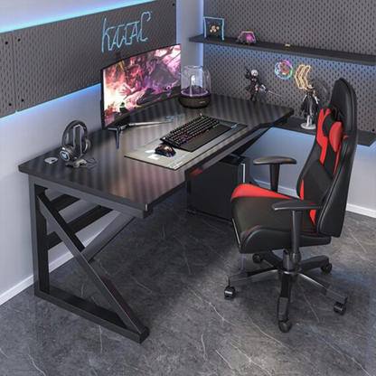 Gamer asztal 120x60x74 cm karbon asztallappal és fém vázzal – Modern és stabil kialakítás gamerek számára