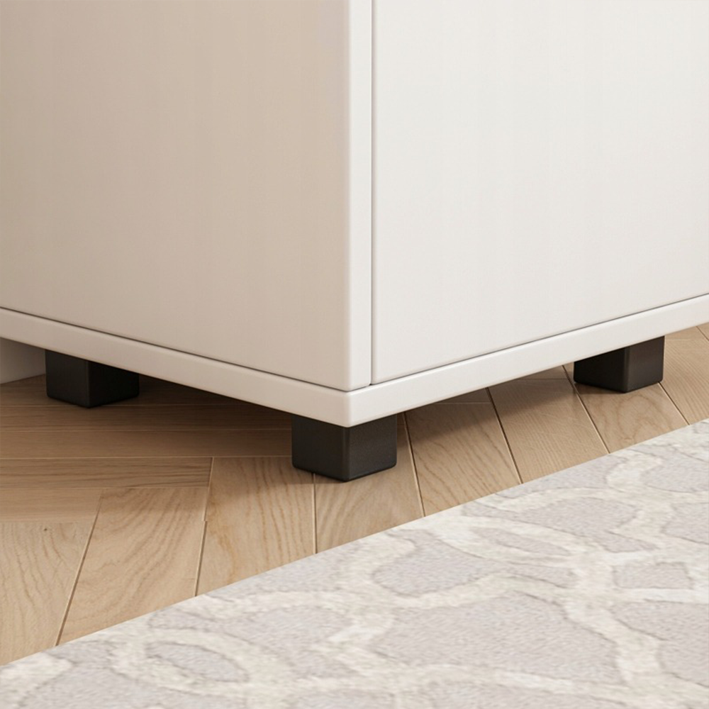 Fehér fürdőszobai szekrény polcokkal és ajtóval – 33x30x90 cm