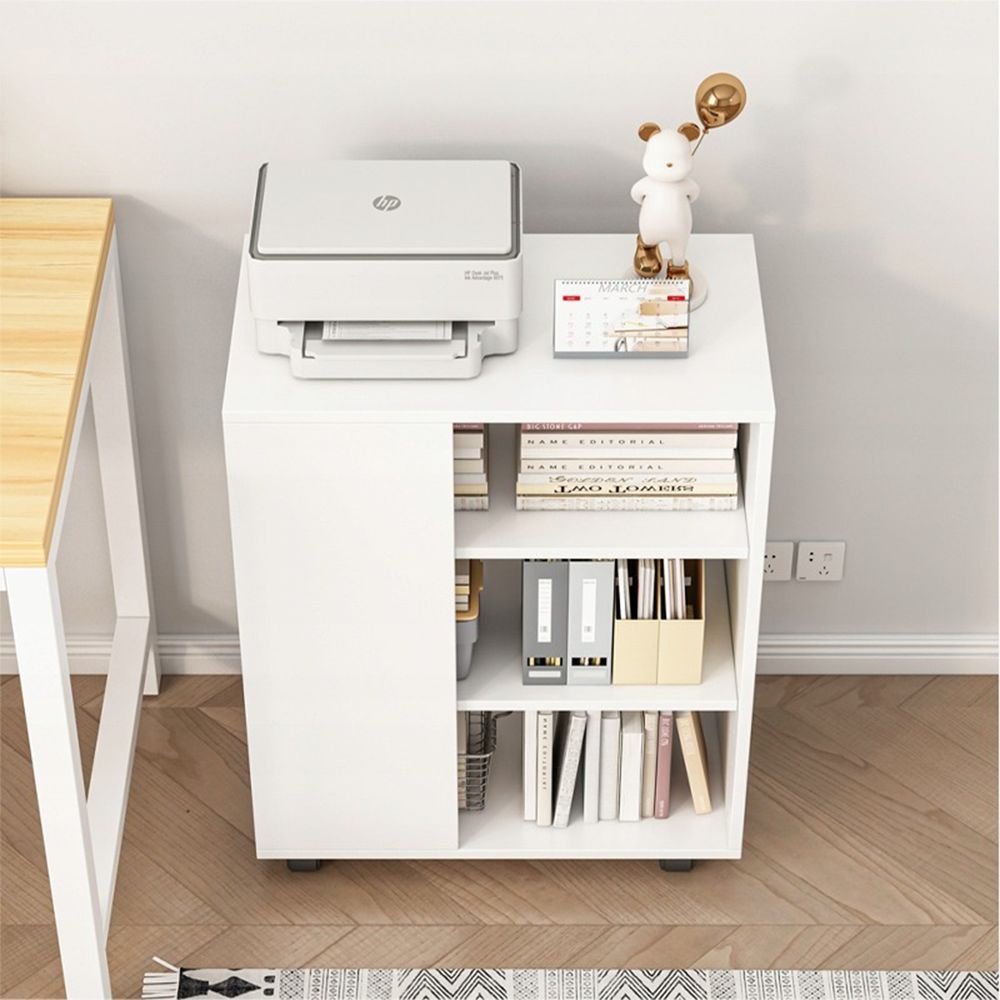 Fehér szekrény 60 cm – modern loft stílusú kialakítás, ideális irodába vagy otthoni munkakörnyezetbe