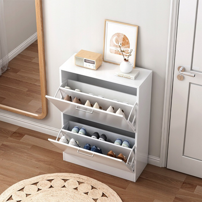 Fehér cipősszekrény MDF-ből, 60 cm – modern dizájn előszobába, gardróbba vagy folyosóra