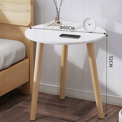 Kerek dohányzóasztal 60x52 cm – skandináv stílus, elegancia és kompakt kialakítás