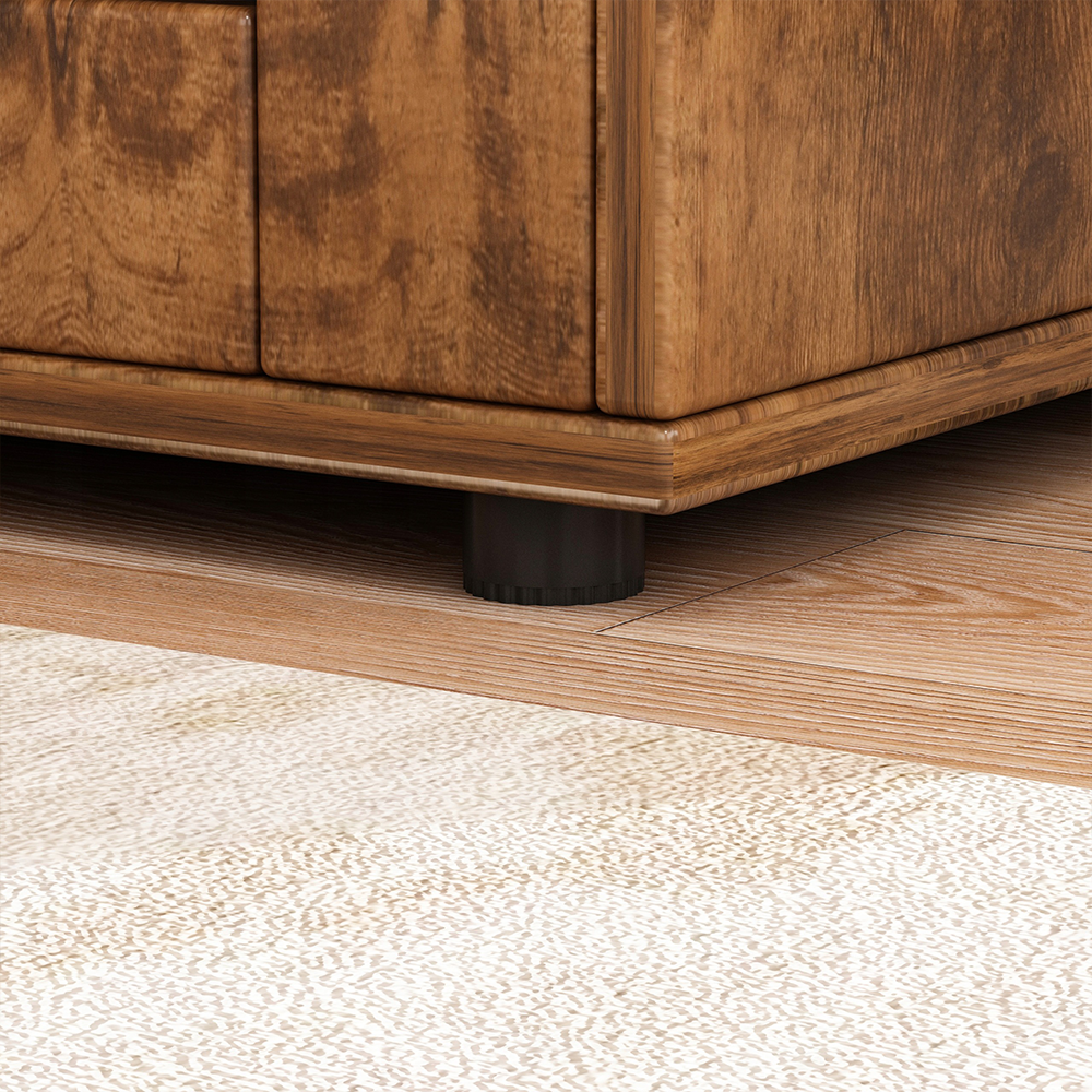 Modern komód 4 fiókkal – 60x30x80 cm | Lamellás dizájn stílusos belső terekhez