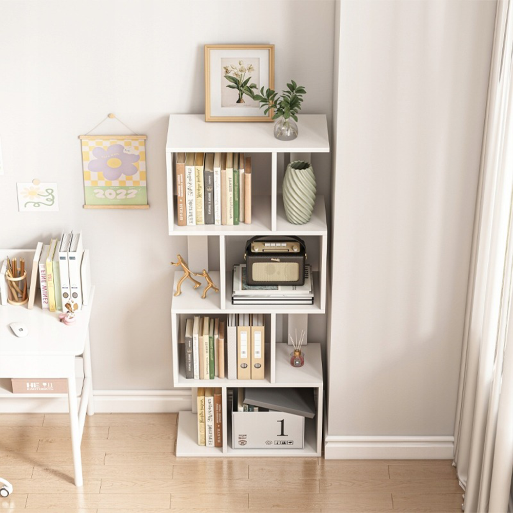 Álló nyitott könyvespolc 140 cm – modern, loft, skandináv stílusban