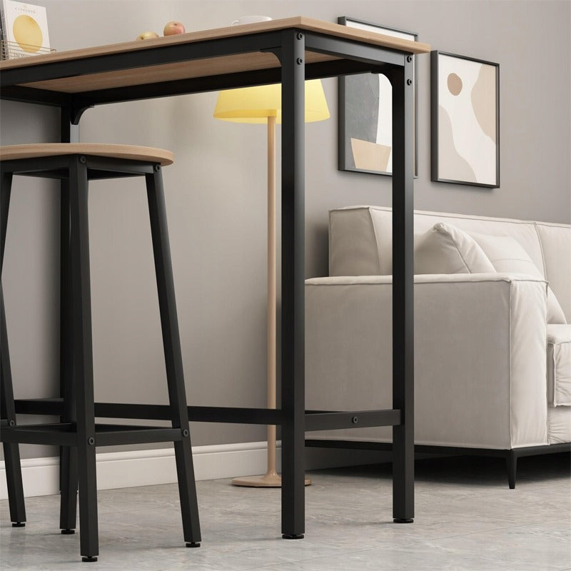 Bárszett: konyhaasztal + 2 bárszék, modern ipari loft stílus