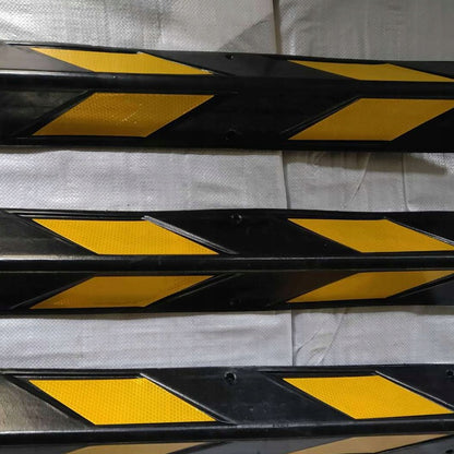 4 db védő sarokvédő, sárga gumivisszaverő, 80 cm