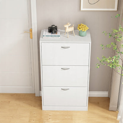 Cipőtartó szekrény előszobai komód loft stílusban 3 ajtós modern 110 cm