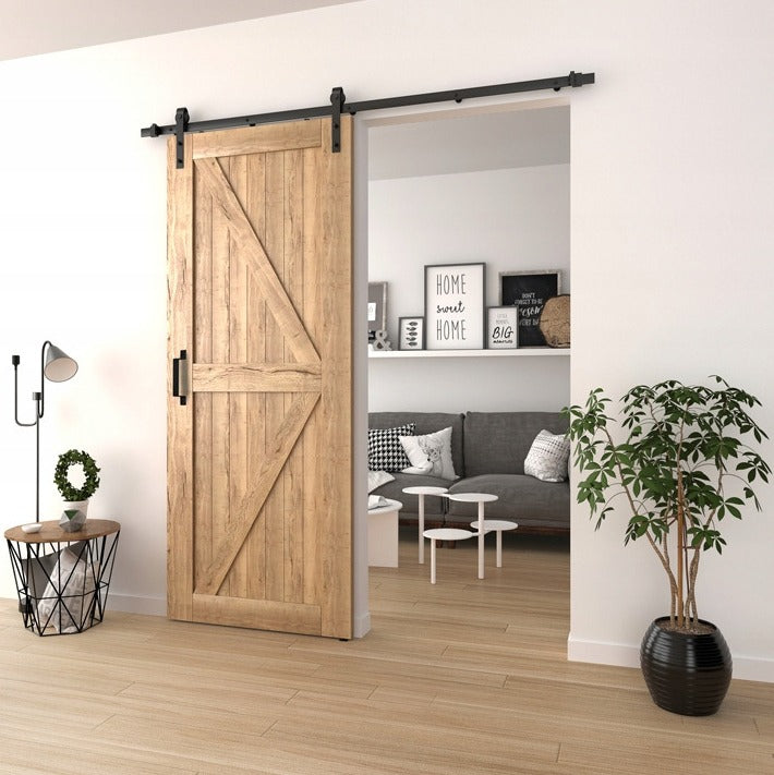 Barn door tolóajtó rendszer, 2 m retro loft barndoor szerelvénykészlet