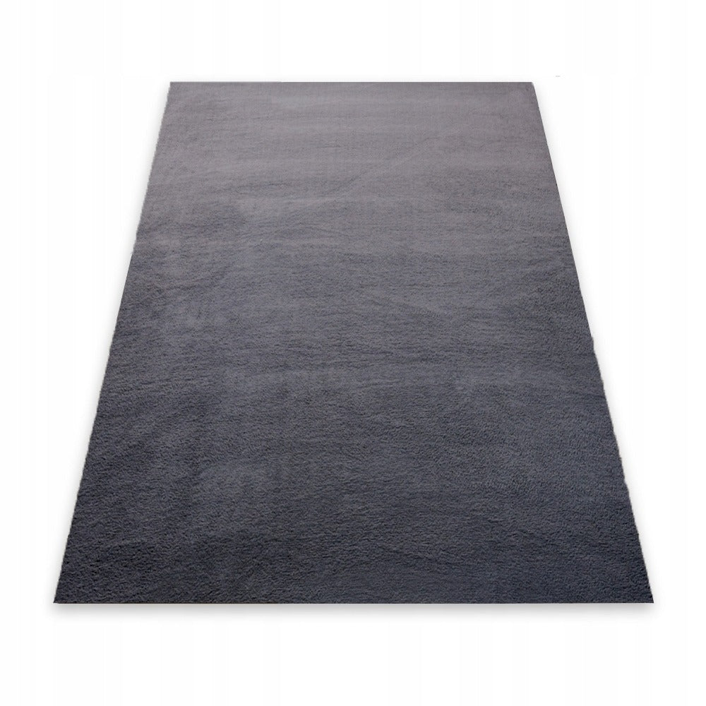 Puha, szürke, kényelmes szőnyeg