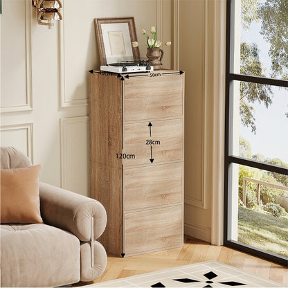 Ajtós oszlopos szekrény, világos Sonoma tölgy, tágas állványos fiókos szekrény, loft stílus, 120 cm