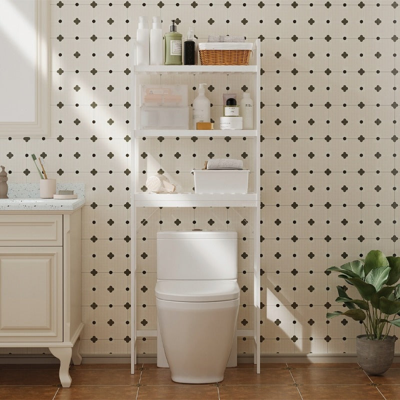 WC feletti polc - Magas fürdőszobai polc - 3 szintes fürdőszobai polc