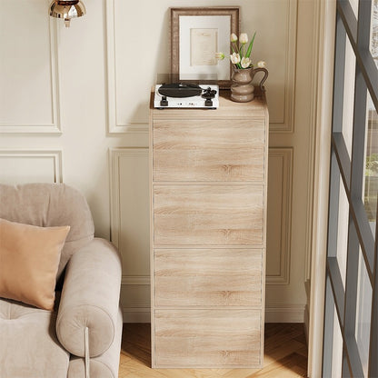 Ajtós oszlopos szekrény, világos Sonoma tölgy, tágas állványos fiókos szekrény, loft stílus, 120 cm