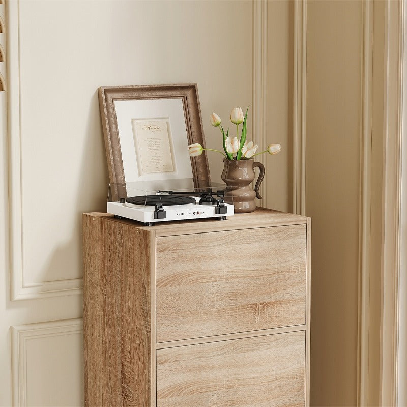 Ajtós oszlopos szekrény, világos Sonoma tölgy, tágas állványos fiókos szekrény, loft stílus, 120 cm