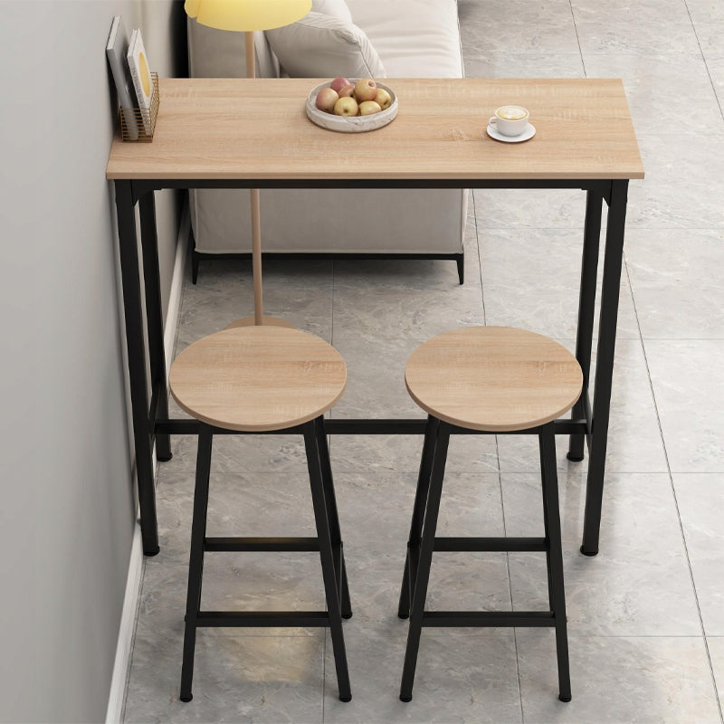 Bárszett: konyhaasztal + 2 bárszék, modern ipari loft stílus