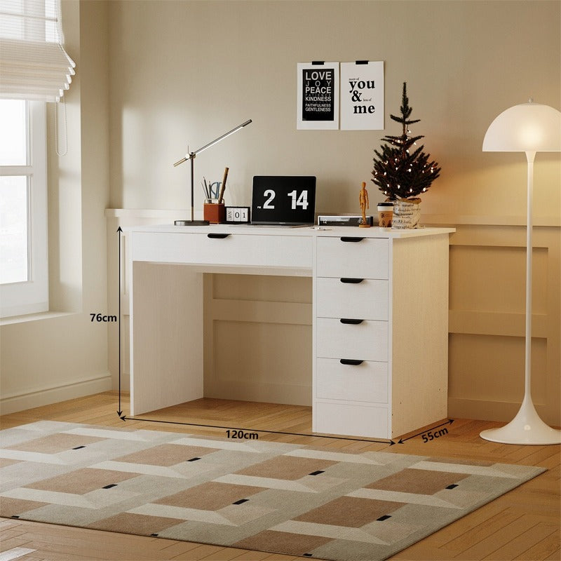 Ifjúsági Számítógépasztal Modern Loft Asztallal és Fiókokkal, 120 cm