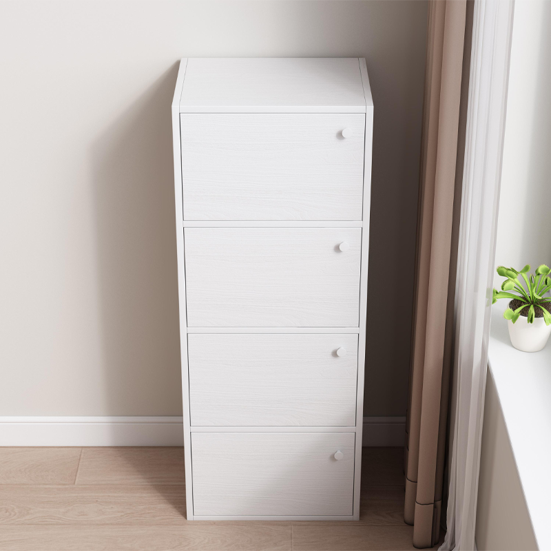 Fehér skandináv stílusú komód – 102x40x30 cm, minimalista fa design