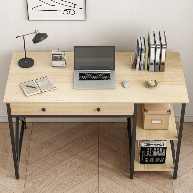 Számítógépasztal – világos tölgy színben, klasszikus skandináv stílusban, 120 cm