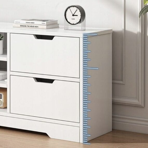 Fehér TV-állvány 120 CM