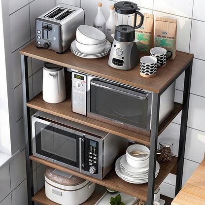 Barna ipari álló könyvespolc, 5 polc, loft stílusú, 160 cm