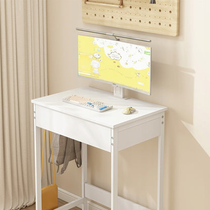 Gyermek számítógépasztal fiókkal – fehér, 60 cm