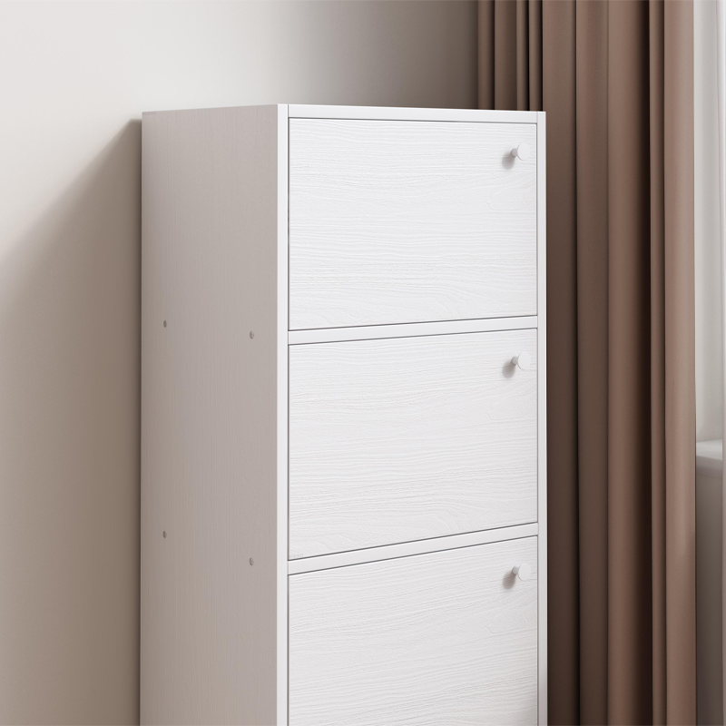 Fehér skandináv stílusú komód – 102x40x30 cm, minimalista fa design