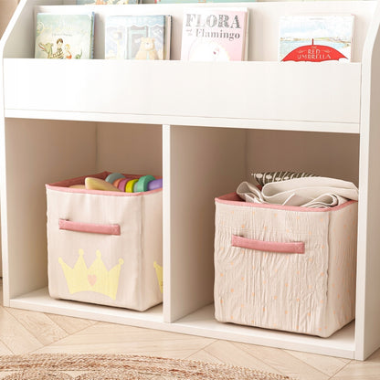 Gyerekkönyvespolc újságokhoz és játékokhoz – álló könyvtárszekrény – 80 cm