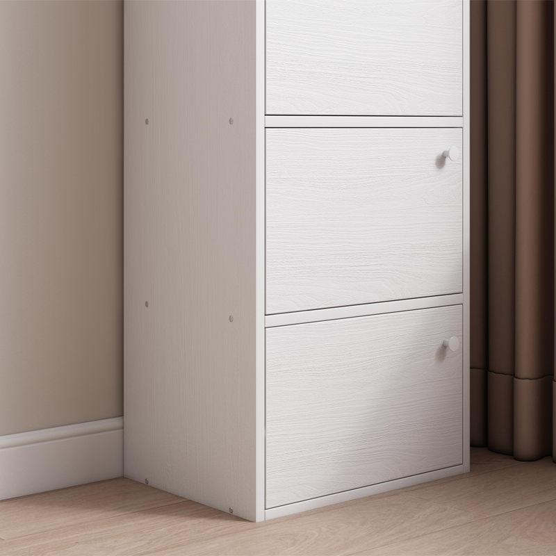 Fehér skandináv stílusú komód – 102x40x30 cm, minimalista fa design