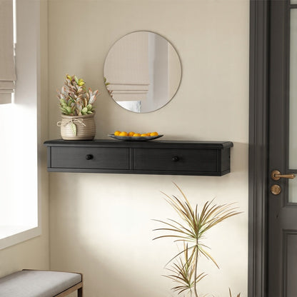 Fali polc fiókokkal – modern loft fali szekrény nappaliba vagy hálószobába